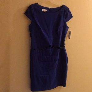 Royal/Navy Blue dress, size 18, NWT